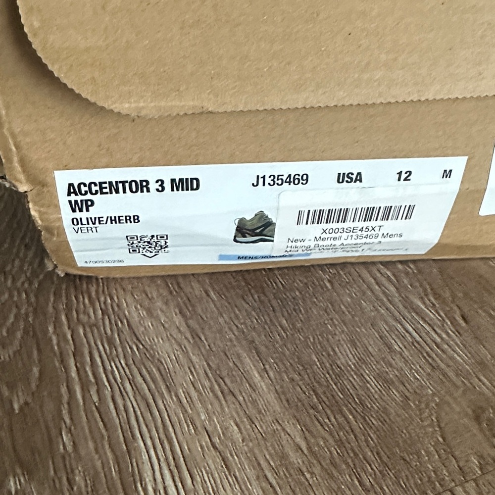 Merrell‎ Accentor 3 Mid Waterproof Hiking Boots in Olive/Herb Size 12 Outdoor - Picture 8 of 8